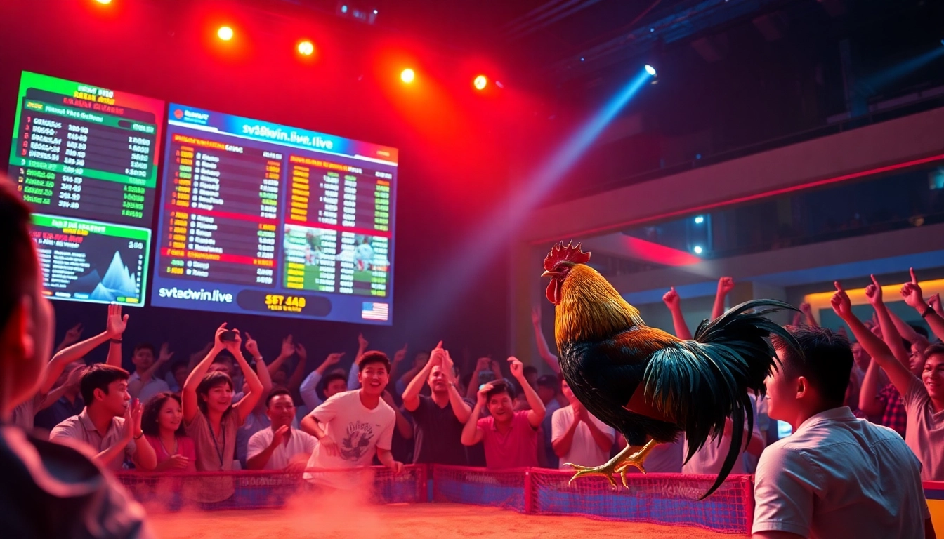 Interactive live betting experience at sv368win.live with thrilling cockfight action.