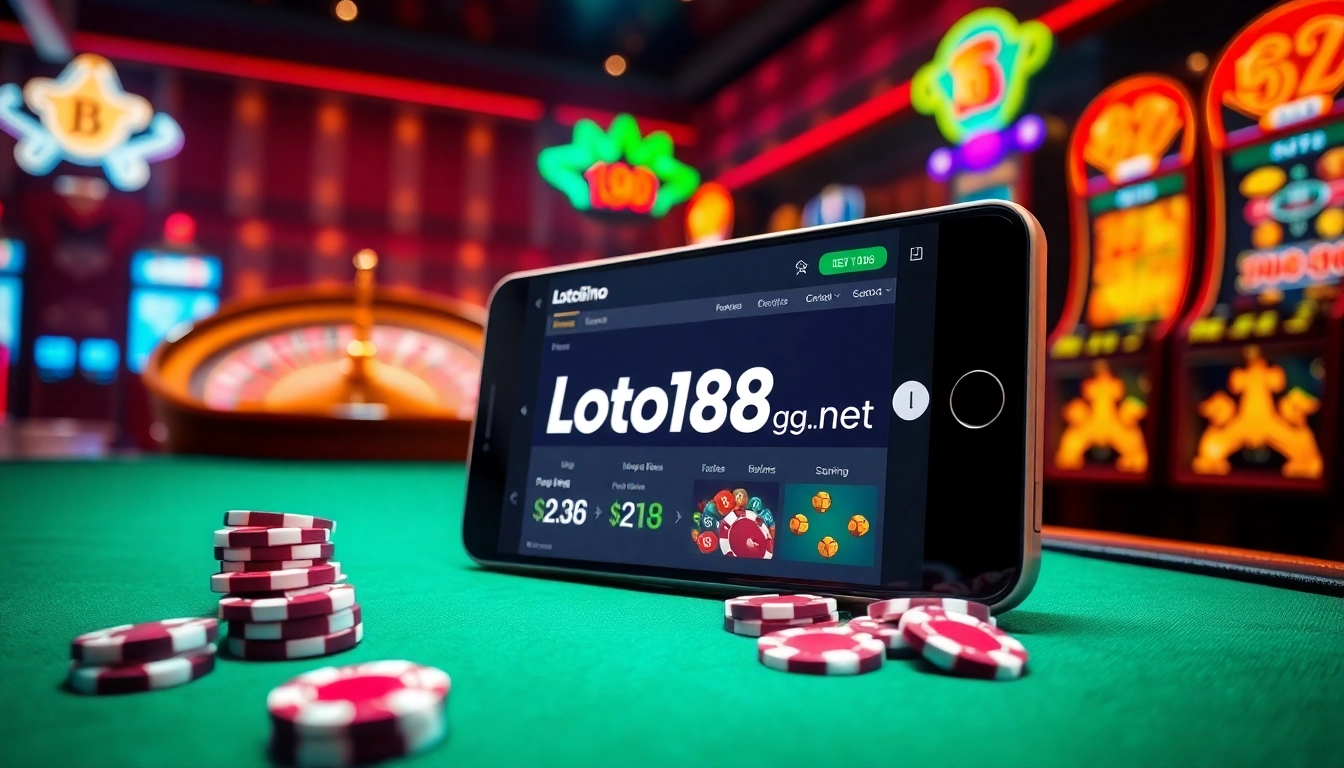 Experience online excitement and winning potential at loto188.gb.net with vibrant casino visuals.