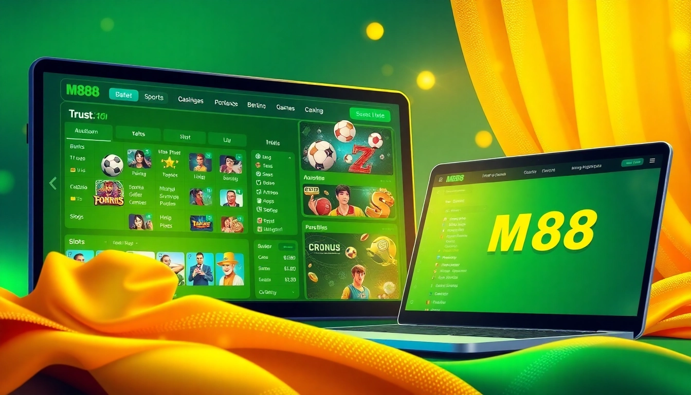 M88.com.mx platform showcasing an exciting online gambling experience with vibrant interface and dynamic betting options.