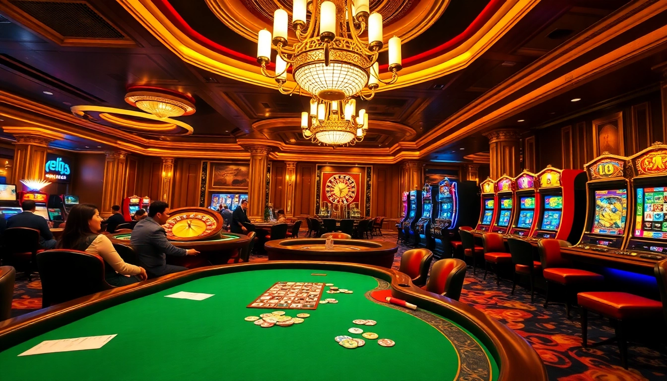 Experience thrilling gameplay at https://sky88.at/ with vibrant casino tables and exciting betting action.