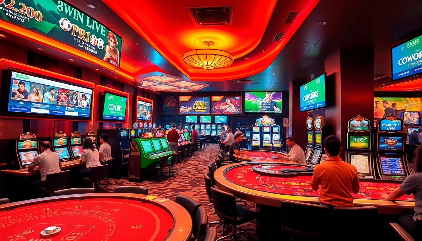 Experience the thrill of online gambling at luck8win.live with a vibrant casino atmosphere.